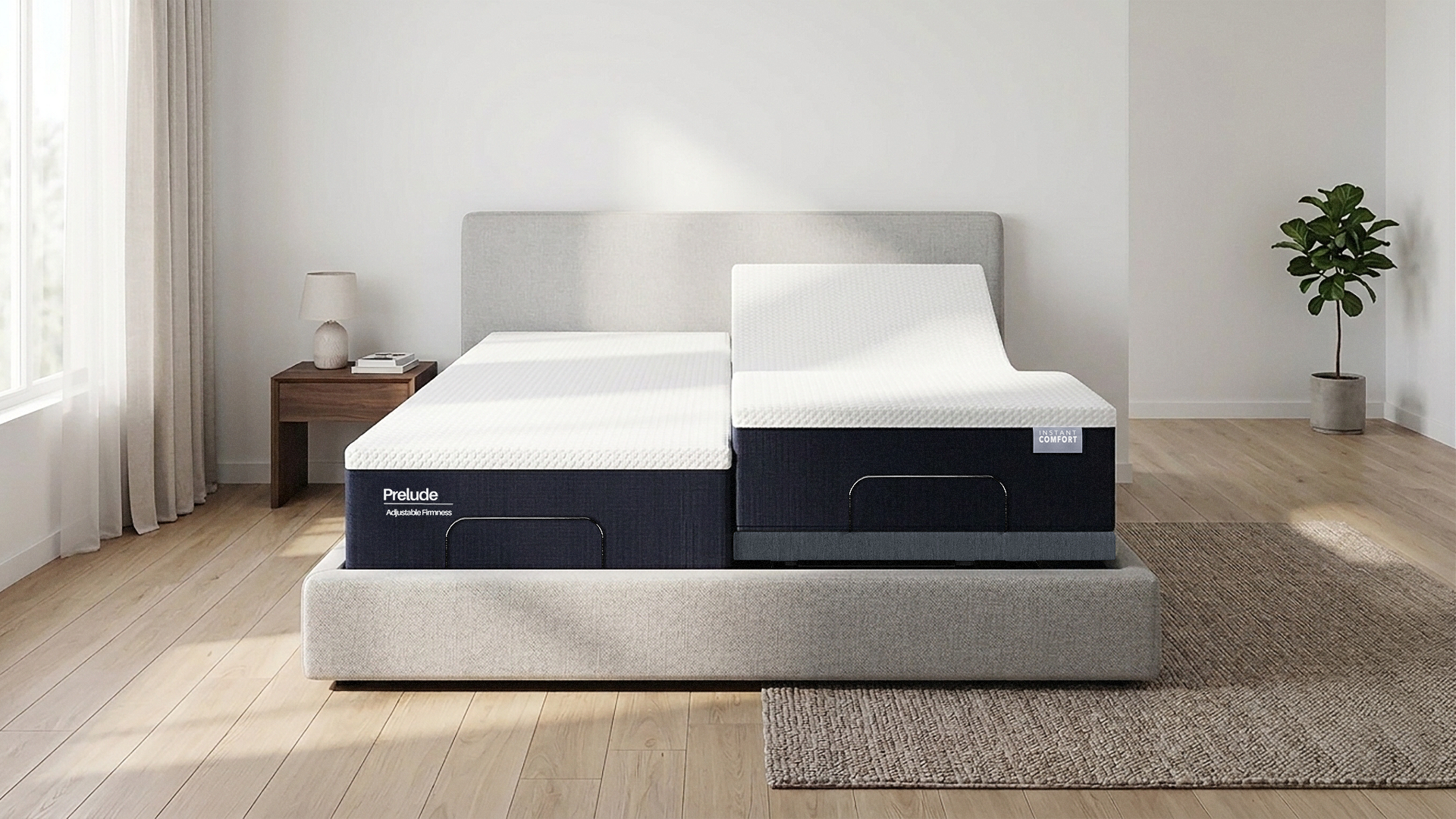 Proadle mattress on a bed in a minimalistic bedroom setting