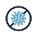 Snowflake icon on a white background