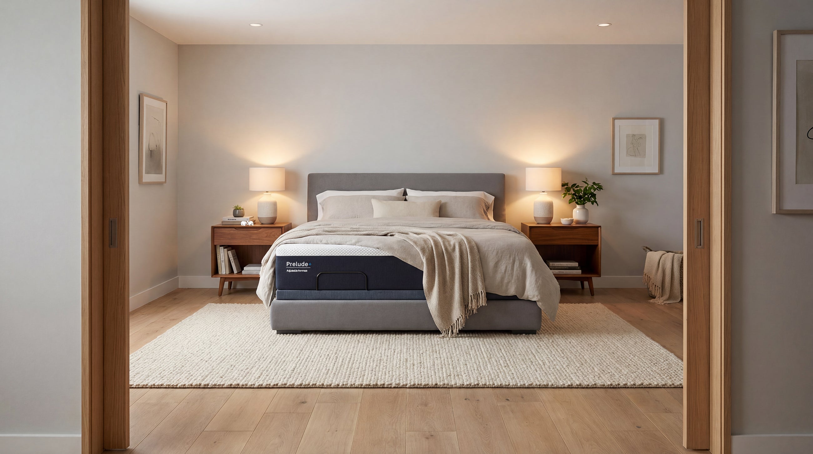 Bedroom with a Mattress in a Room Setting